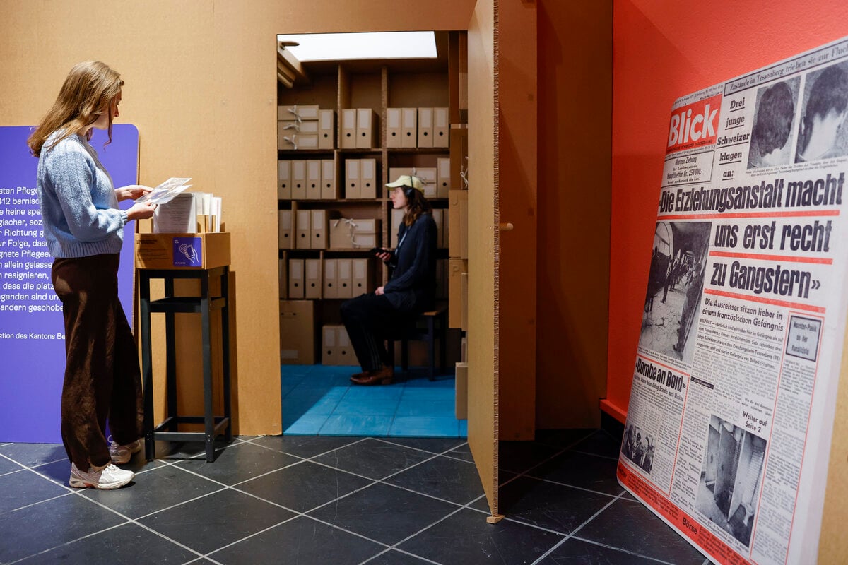 Ausstellung «Vom Glück vergessen» am 14. Februar 2025 im Bernischen Historischen Museum in Bern.
Photo: Stefan Wermuth/Bernisches Historisches Museum