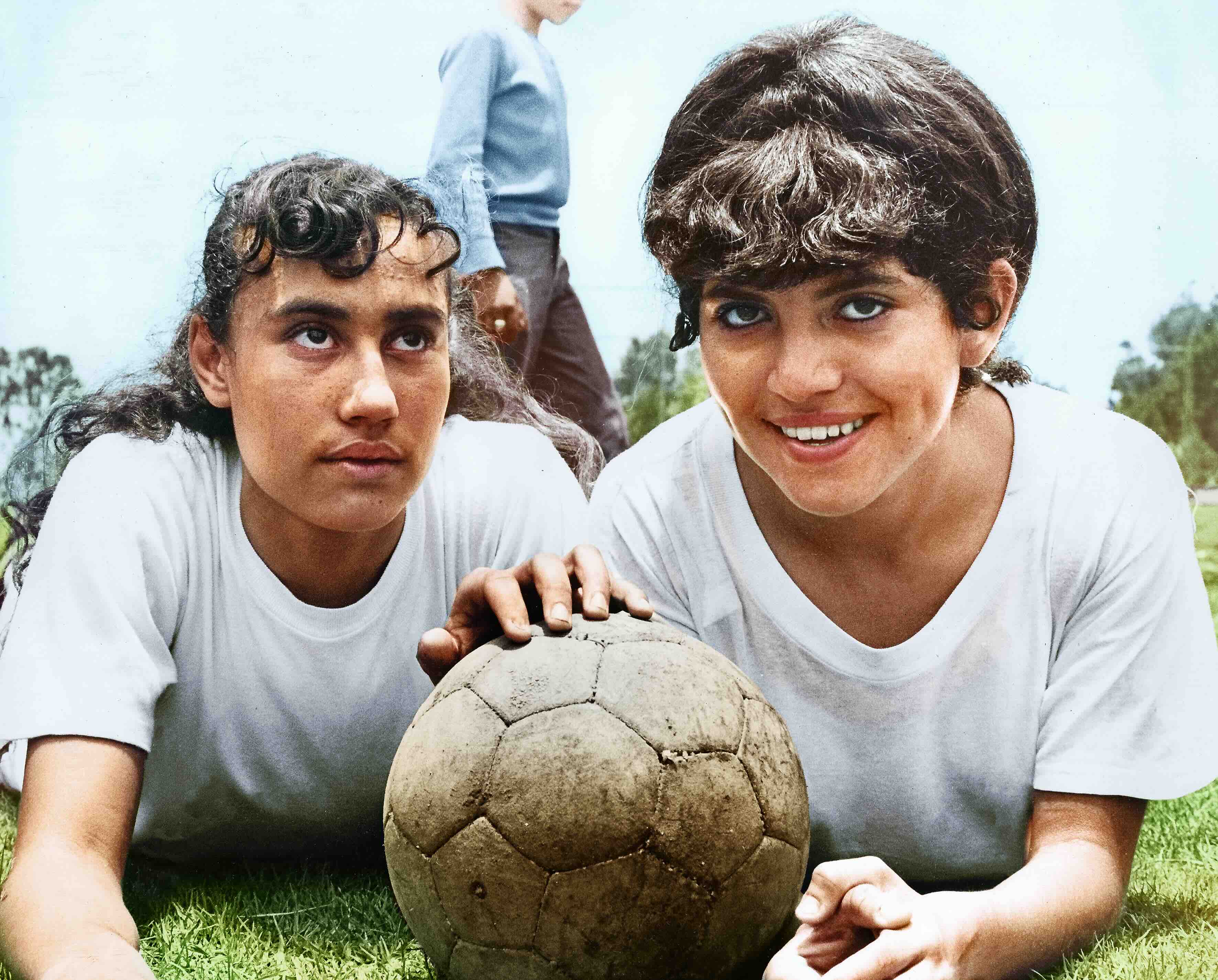Fussballerinnen auf Film