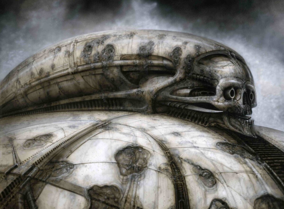 HR Gigers Entwurf für das Raumschiff der Harkonnen. 